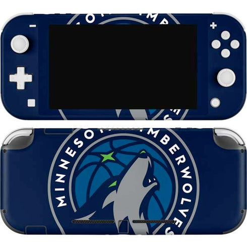 NBA Minnesota Timberwolves Large Logo Nintendo Switch Lite Skin